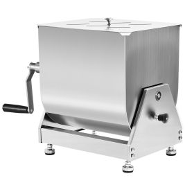 VEVOR Manual Meat Mixer, 30L Tilt Tank Meat Processing Equipment(Mixing Max 30LBS for Meat), Stainless Steel Meat Mixer