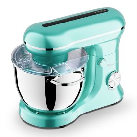 6QT & 5QT Dual Bowls Stand Mixer, 10 Speed Tilt-Head With Electronic Timer, Dough Mixer With Dishwasher Safe Stainless Steel Bowls, Dough Hook, F (Option: SM2542NPRO)