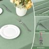 Textured Linen Table Cloth for Rectangle Table - Sage Green Christmas Tablecloths Rectangular Waterproof Wrinkle Free Wipeable Dining Cover for Spring