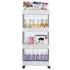 Three and four tier cart shelves, bedroom shelves, kitchen activity shelves